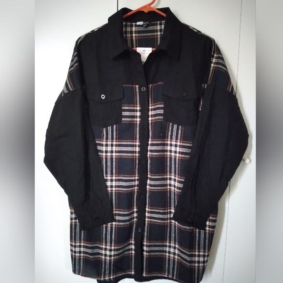 Plaid Black Women's Jacket - Picture 2 of 5